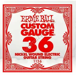 Ernie Ball Custom Gauge 1136 ][ Pojedyncza struna do gitary elektrycznej .036