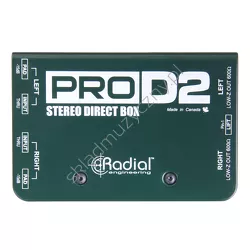 Radial ProD2 ][ Pasywny Direct Box z dwoma kanałami dla perkusji mocy keyboardów