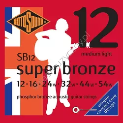 Rotosound SB12 Super Bronze ][ Struny do gitary akustycznej 12-54