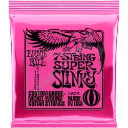 Ernie Ball 2623 Super Slinky 7-string ][ Struny do 7-strunowej gitary elektrycznej 9-52